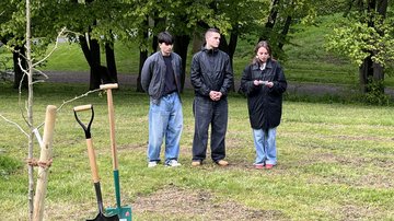 Yahya, Karl und Antonia von der Offenen Schule Waldau